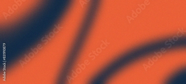 Obraz Cobalt Blue and Coral abstract Gradient Wave on Textured Background
