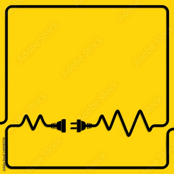 Obraz  Concept connection, disconnection, electricity.