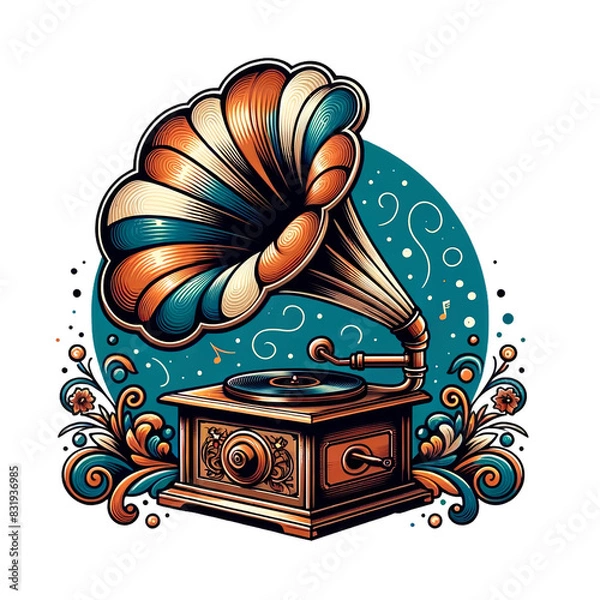 Obraz Vintage Gramophone Decoration