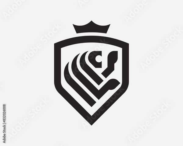 Fototapeta Lion modern logo, emblem design editable for your business. Vector illustration.