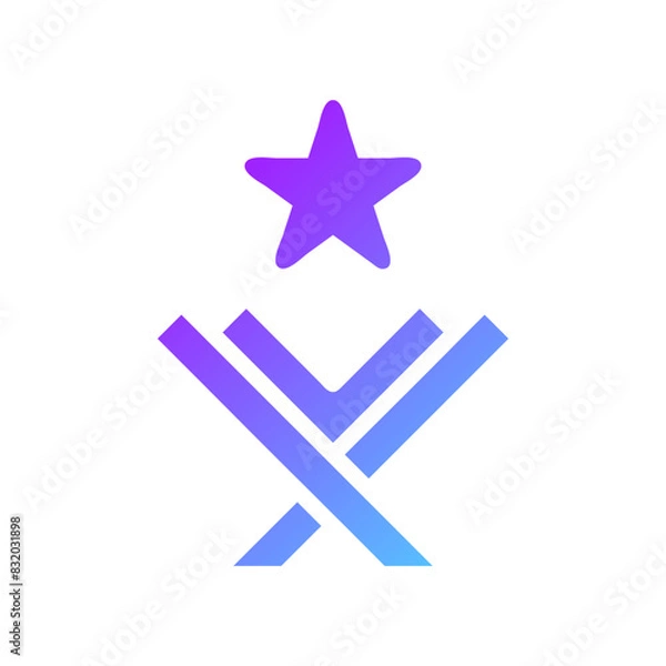 Fototapeta Quran element solid blue purple ramadan illustration