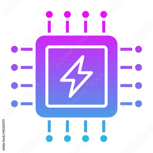 Obraz Microchip Icon