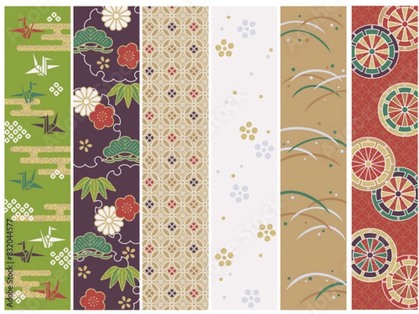 Fototapeta 和風の帯セット