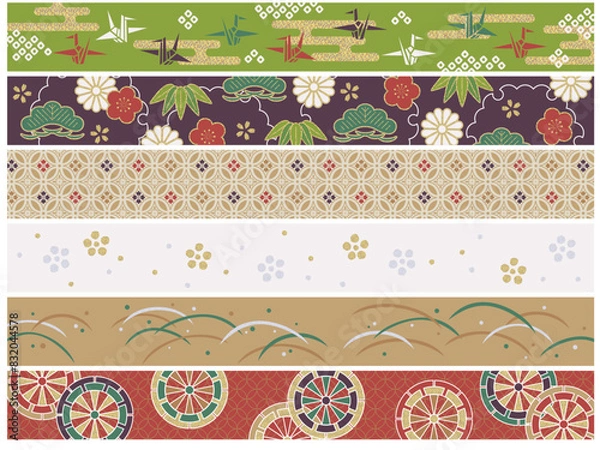 Fototapeta 和風の帯セット