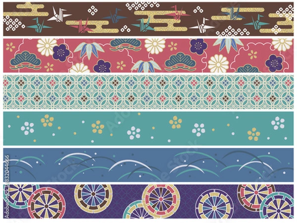 Fototapeta 和風の帯セット