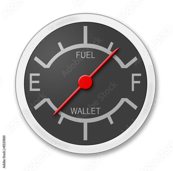 Obraz Gas Up Money Down