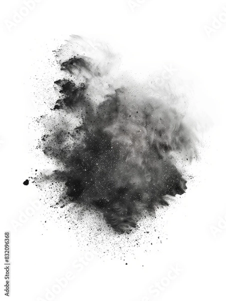 Fototapeta Explosions of colorful paints and powder