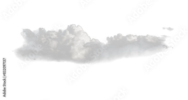 Fototapeta Clouds isolated on white background