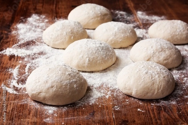 Obraz Pizza dough