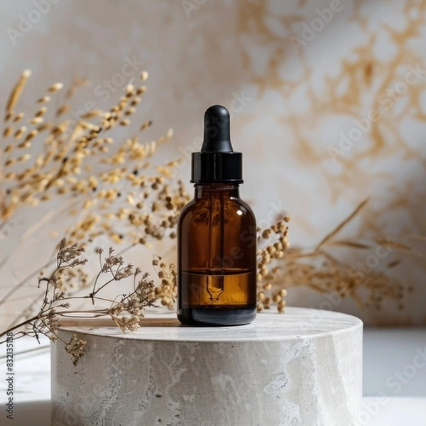 Fototapeta still life with bottle of perfume