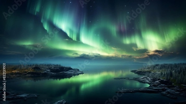 Obraz The world's nighttime aurora