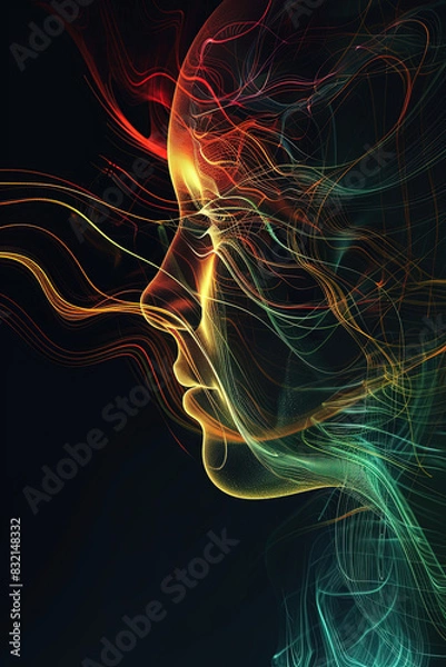 Obraz Sonic Abstraction - The Magical Effect on the Brain