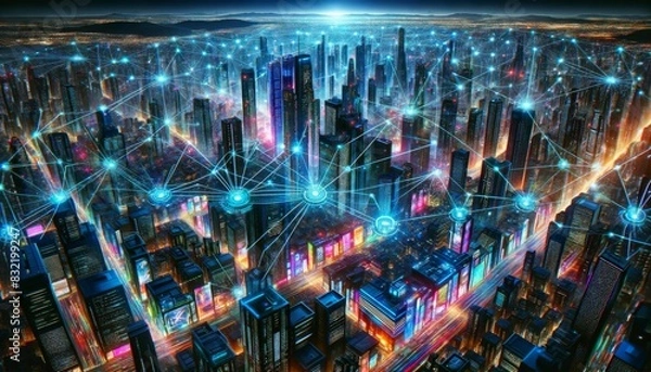 Fototapeta Network Nexus