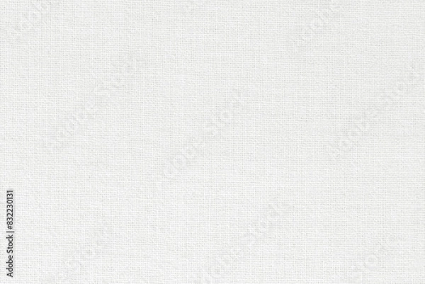 Fototapeta White fabric cloth texture for background, natural textile pattern.