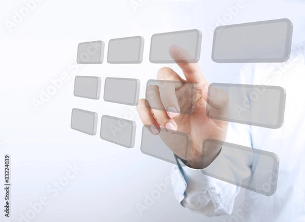 Fototapeta Press visual button