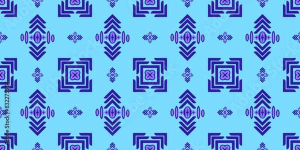 Fototapeta Vector seamless geometric pattern design. Modern abstract texture.