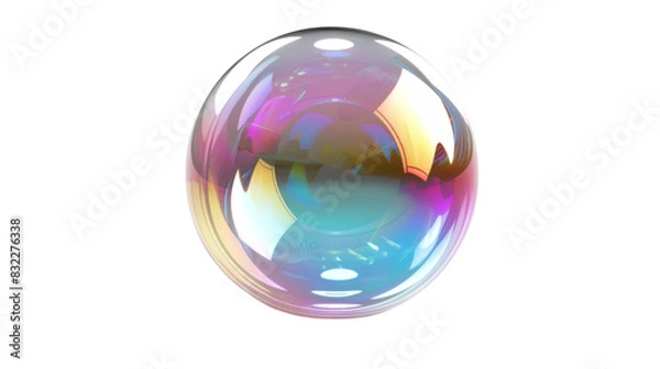 Fototapeta Soap bubbles, colorful 