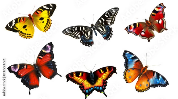 Fototapeta Set of butterflies