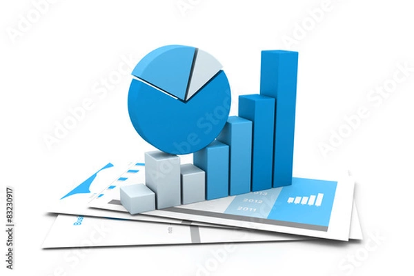 Obraz Economical chart and graph
