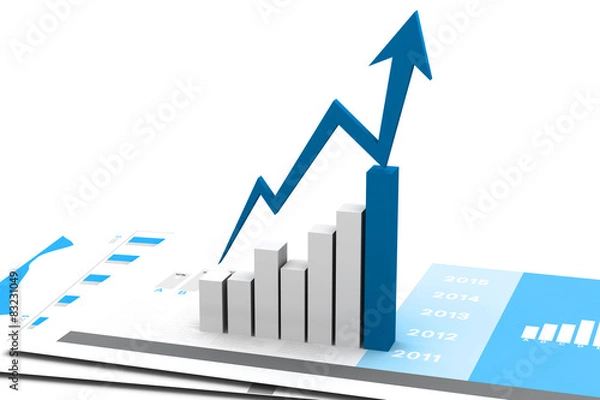 Obraz Business graph