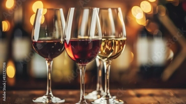 Obraz Wine alcohol drink illustration generated by ai