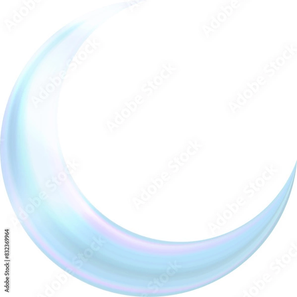 Fototapeta 3D elegant crescent moon