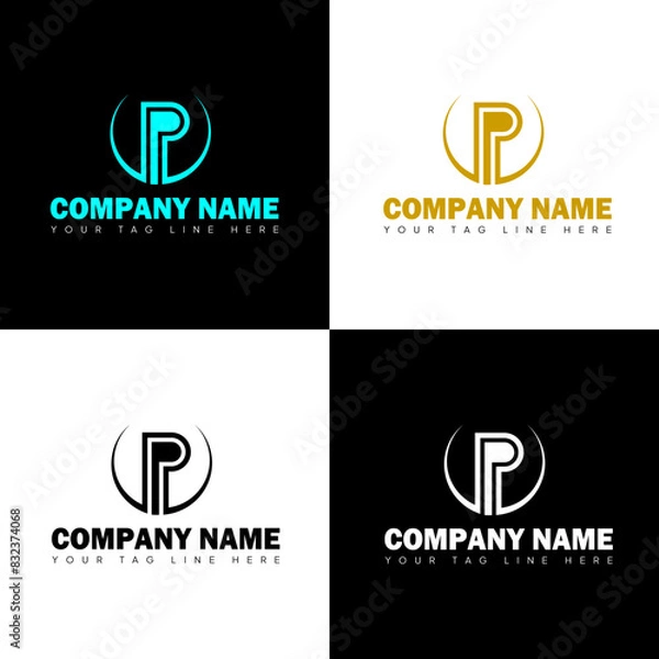 Obraz P+P Letter Mark Logo