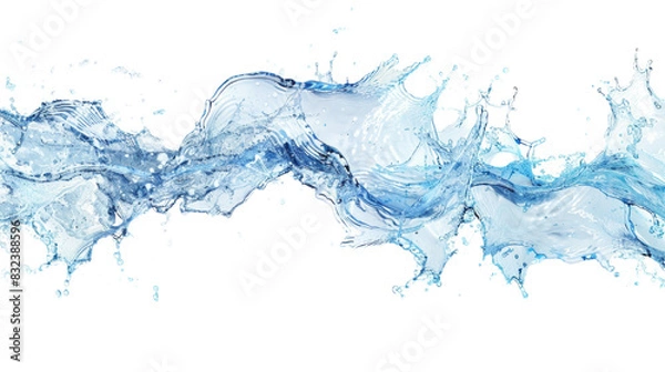 Fototapeta Water splash, Transparent background or PNG file
