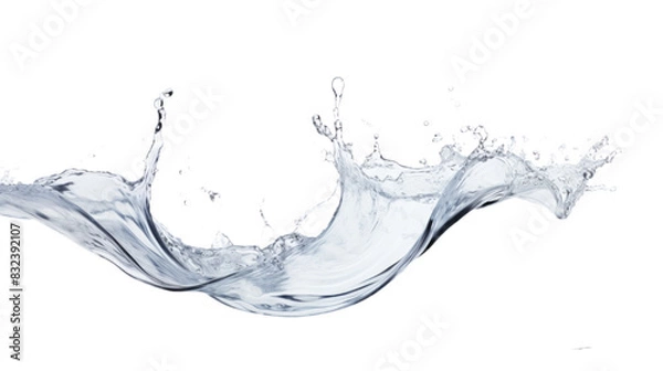 Obraz Water splash, Transparent background or PNG file