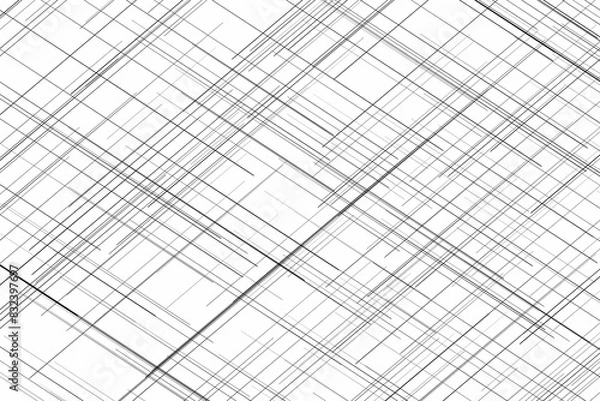 Fototapeta Chaos. Graphic illustration of scattered lines. Use as design element for websites, print and other graphics.