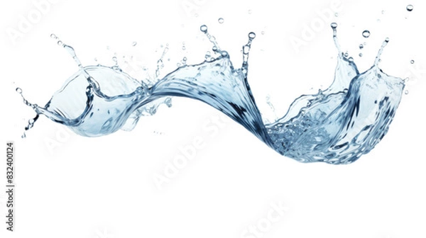 Obraz Water splash, Transparent background or PNG file