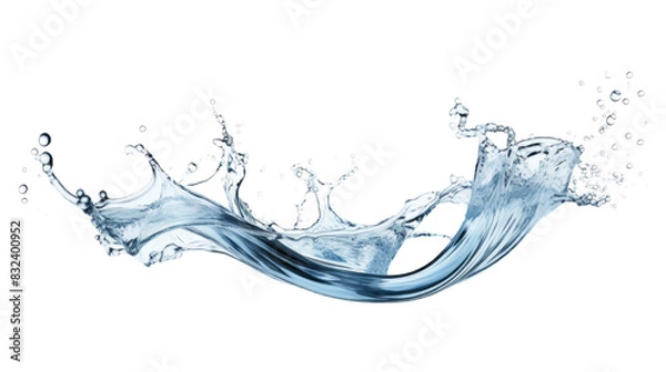 Fototapeta Water splash, Transparent background or PNG file