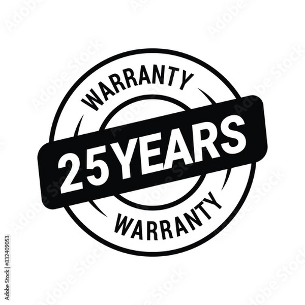 Obraz 25 Years Warranty Vector