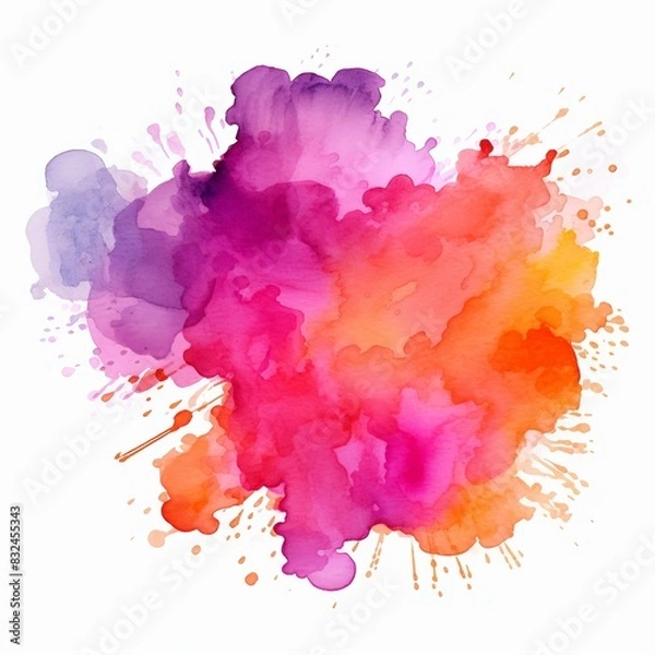 Obraz abstract watercolor splashes