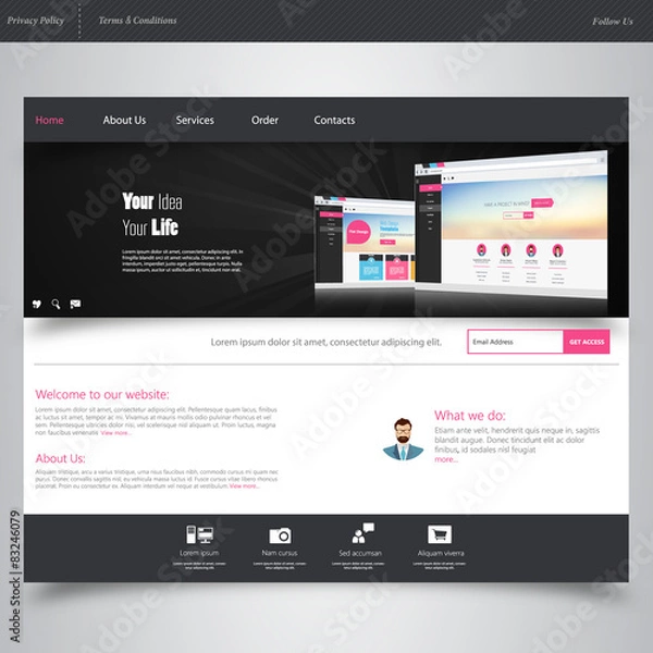 Fototapeta Web design concept 