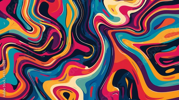 Fototapeta Hypnotic, wallpaper, the wonder of staring at it, which can be used in a variety of graphic designs