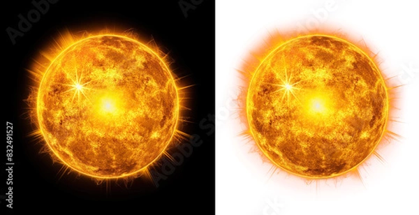 Obraz Solar Sphere isolated on Transparent or white Background
