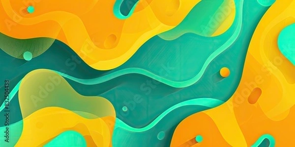 Fototapeta a image of a colorful abstract background with a wavy design