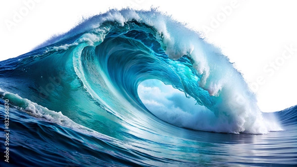 Fototapeta Ocean Wave Isolated On transparent background