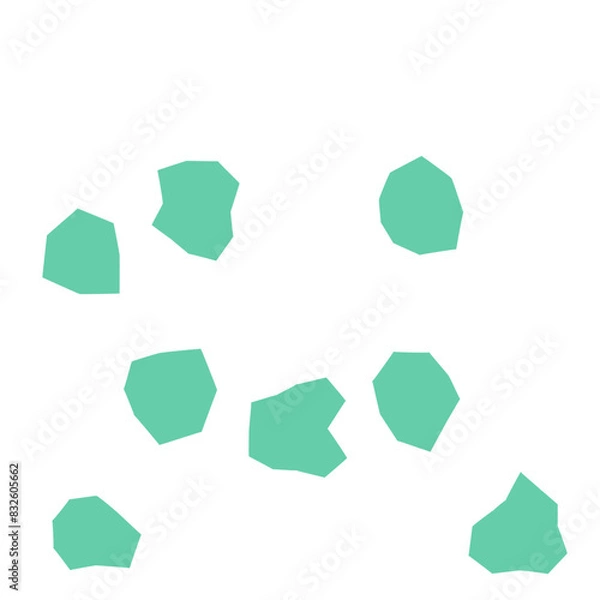 Fototapeta An abstract transparent boho grunge shape pattern design element.