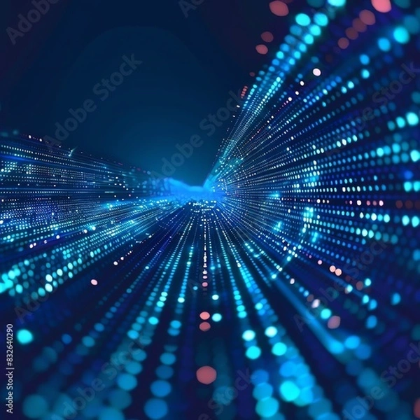 Obraz Data Streams technology background style