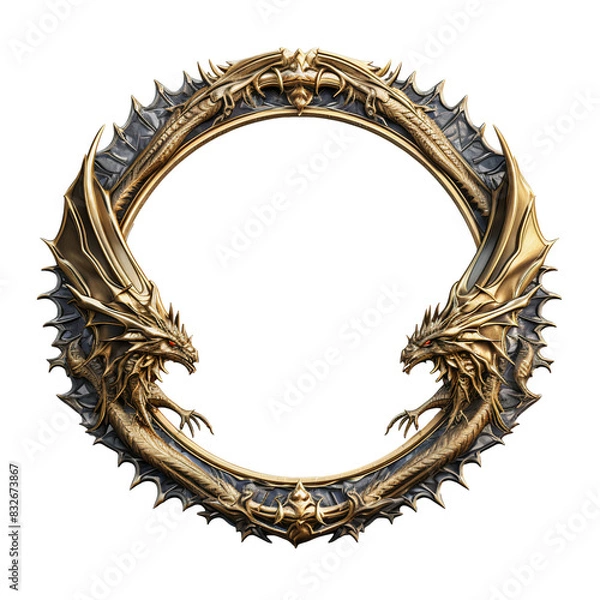 Fototapeta Token Border Frame for dungeon and dragons,game adventure,Dnd