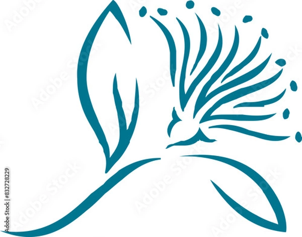 Obraz flower with leafs