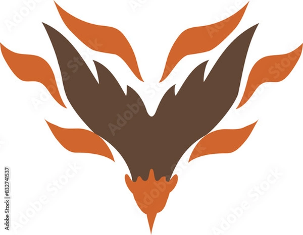 Fototapeta heart with wings