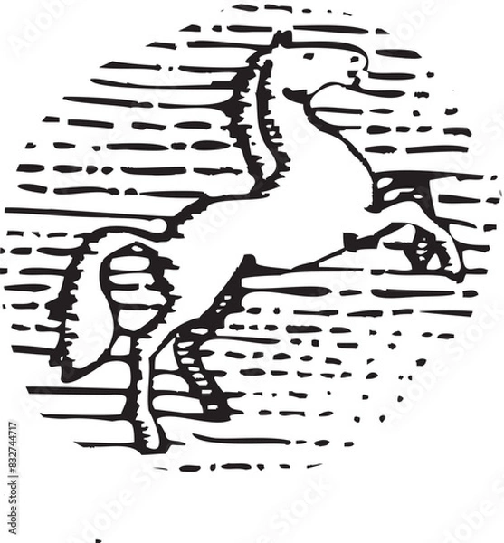 Fototapeta horse vector