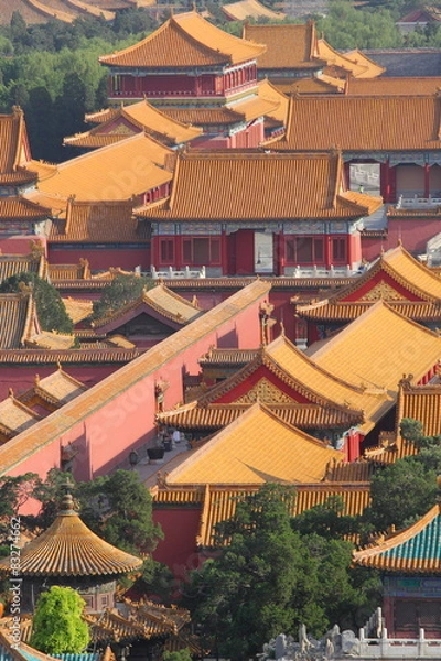Obraz Dachy Zakazanego Miasta (Pekin, Chiny)