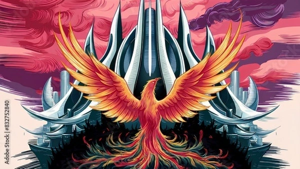 Obraz the new era, illustration 