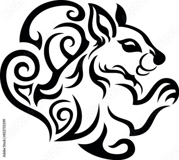 Obraz Squirrel tattoo