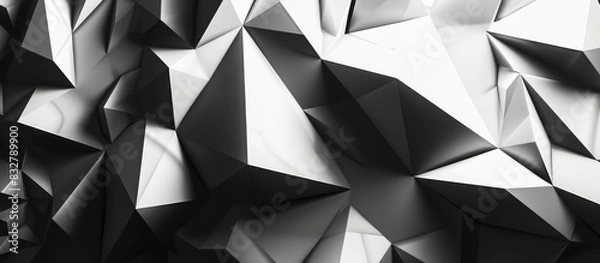 Obraz Geometric shape. Lines, triangles. 3d effect.