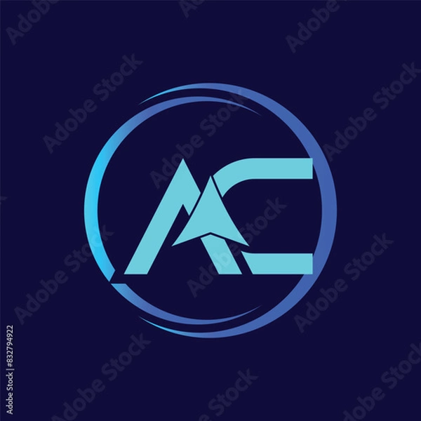 Obraz Letter AC with Arrow